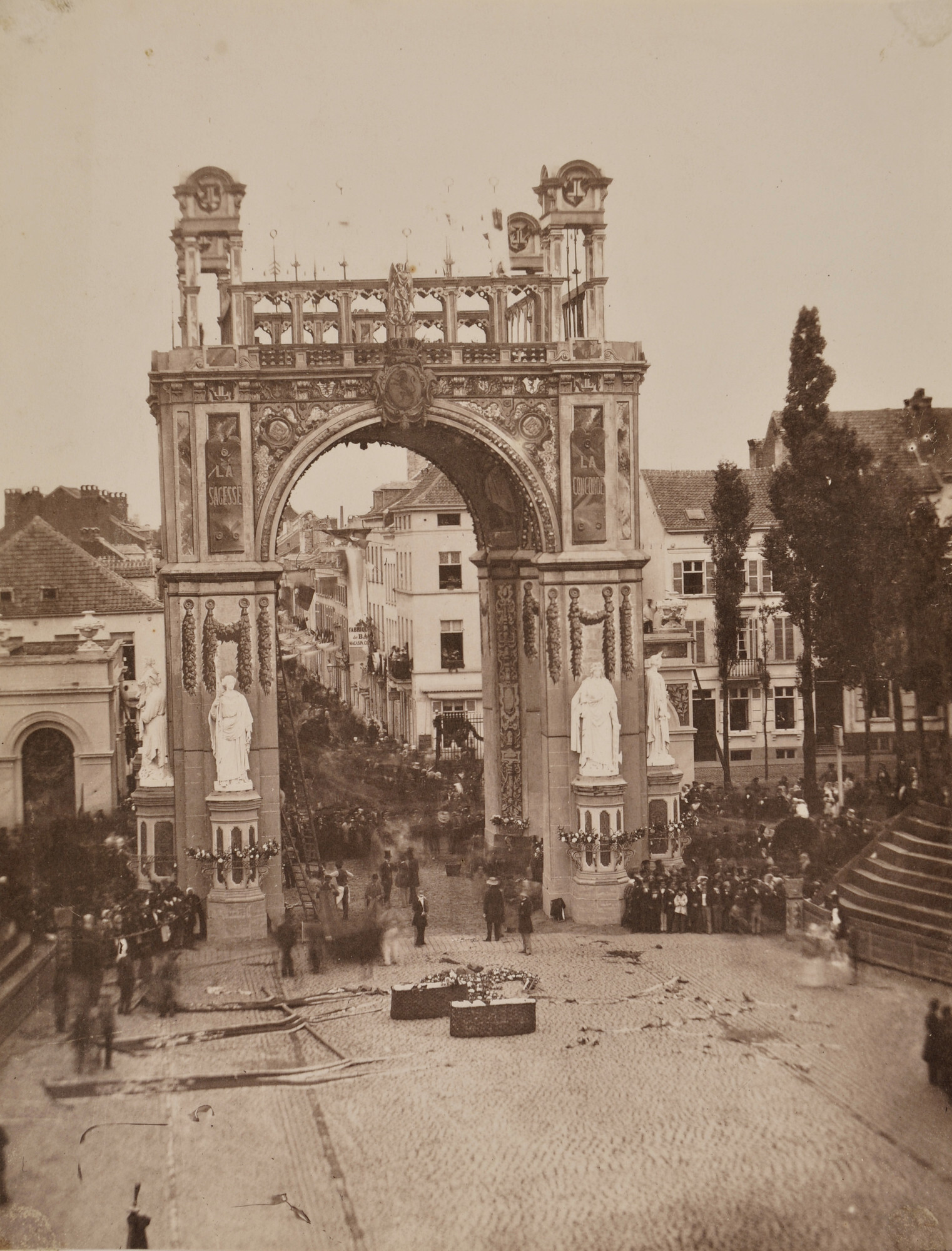 C Louis Pierre Théophile Dubois de Nehaut Jubileumfeesten Brussel 1856 Collectie FOMU P1992146