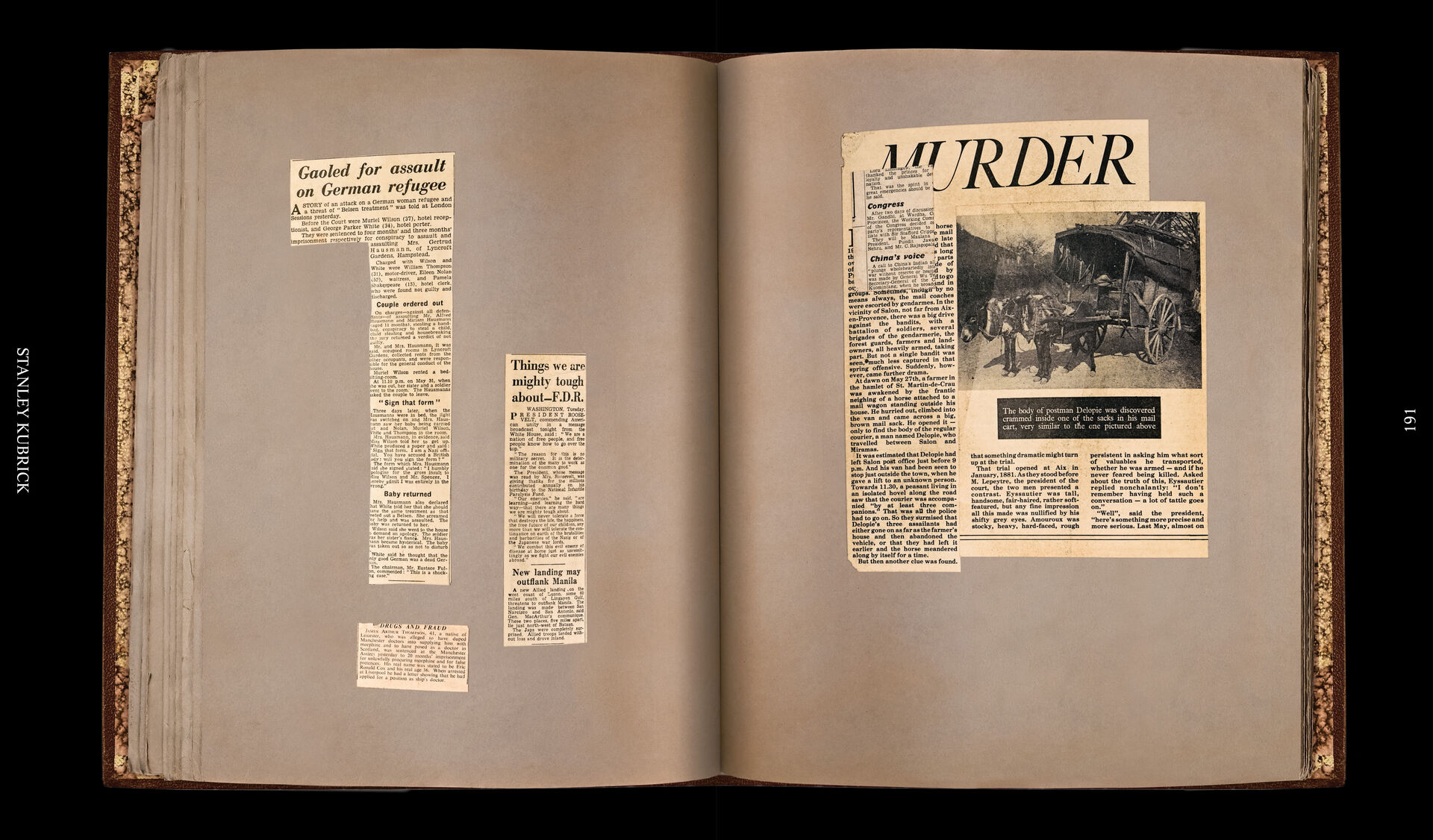 Scrapbook made for the film Shining Courtesy SK Film Archive LLC Warner Bros and University of the Arts London United Kingdom