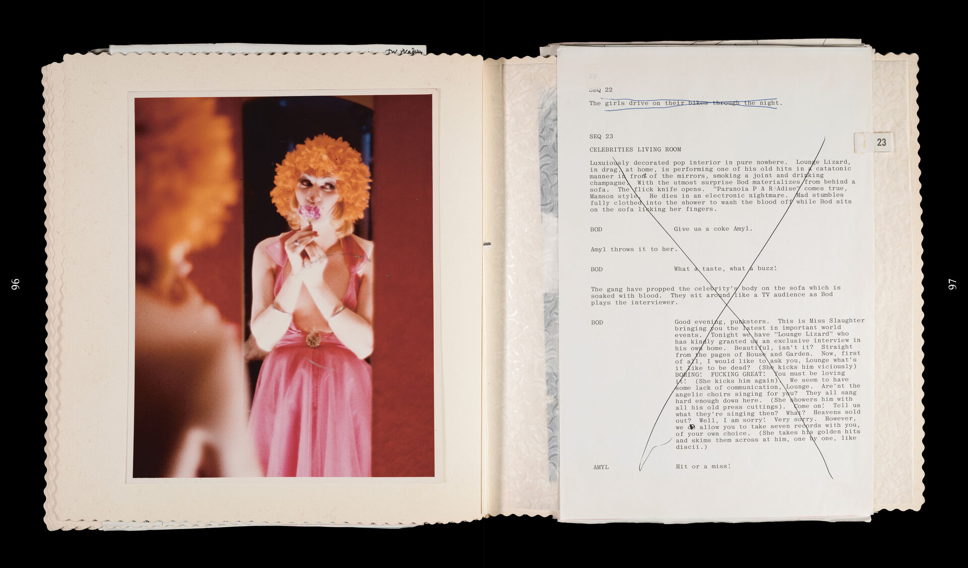 Erek Jarman Derek Jarman Papers Carnet Jubilee Carnet Sebastiane Carnet The Last of England Keith Collins Will Trust Courtesy BFI National Archive London United Kingdom