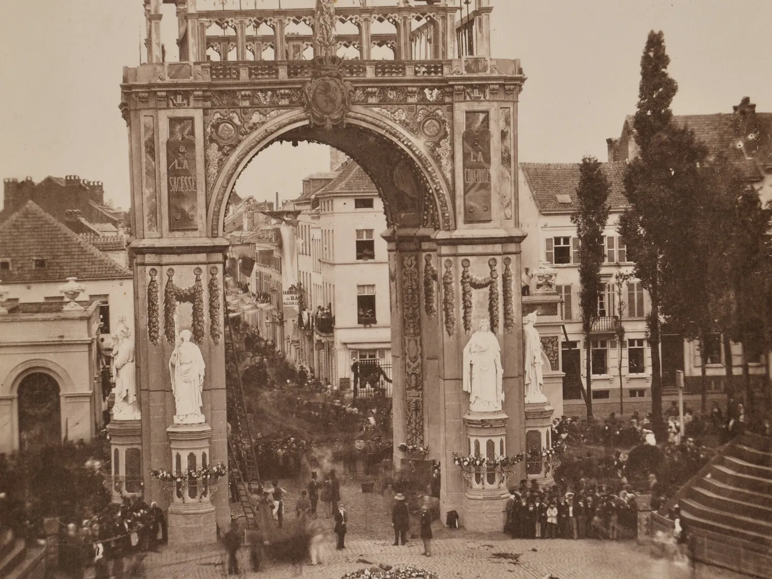 C Louis Pierre Théophile Dubois de Nehaut Jubileumfeesten Brussel 1856 Collectie FOMU P1992146