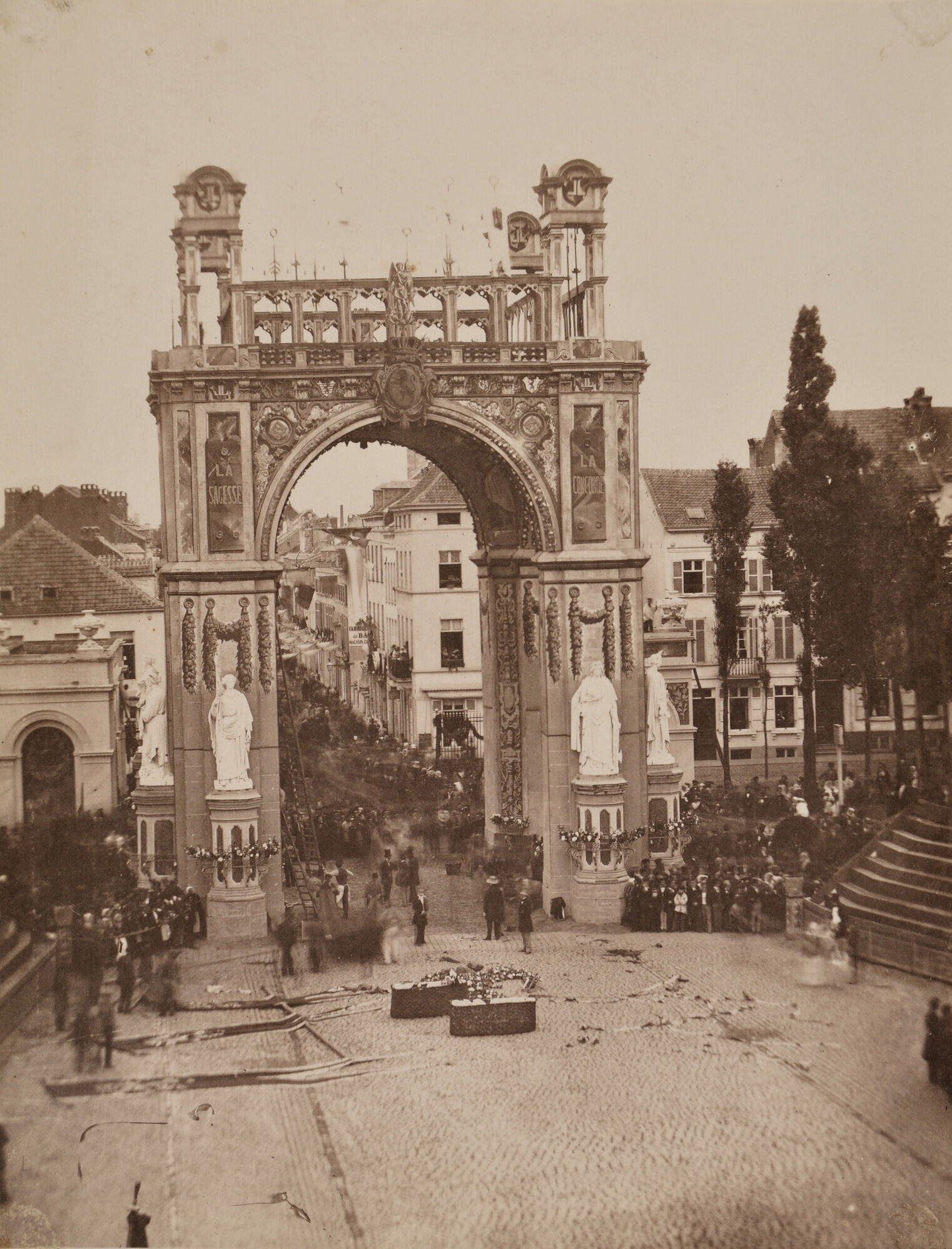 C Louis Pierre Théophile Dubois de Nehaut Jubileumfeesten Brussel 1856 Collectie FOMU P1992146