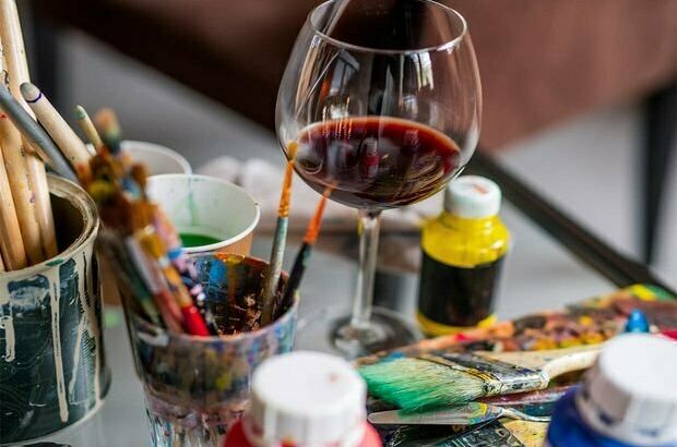 Bob Ross Workshop Paint Sipp party Whos Afraid be