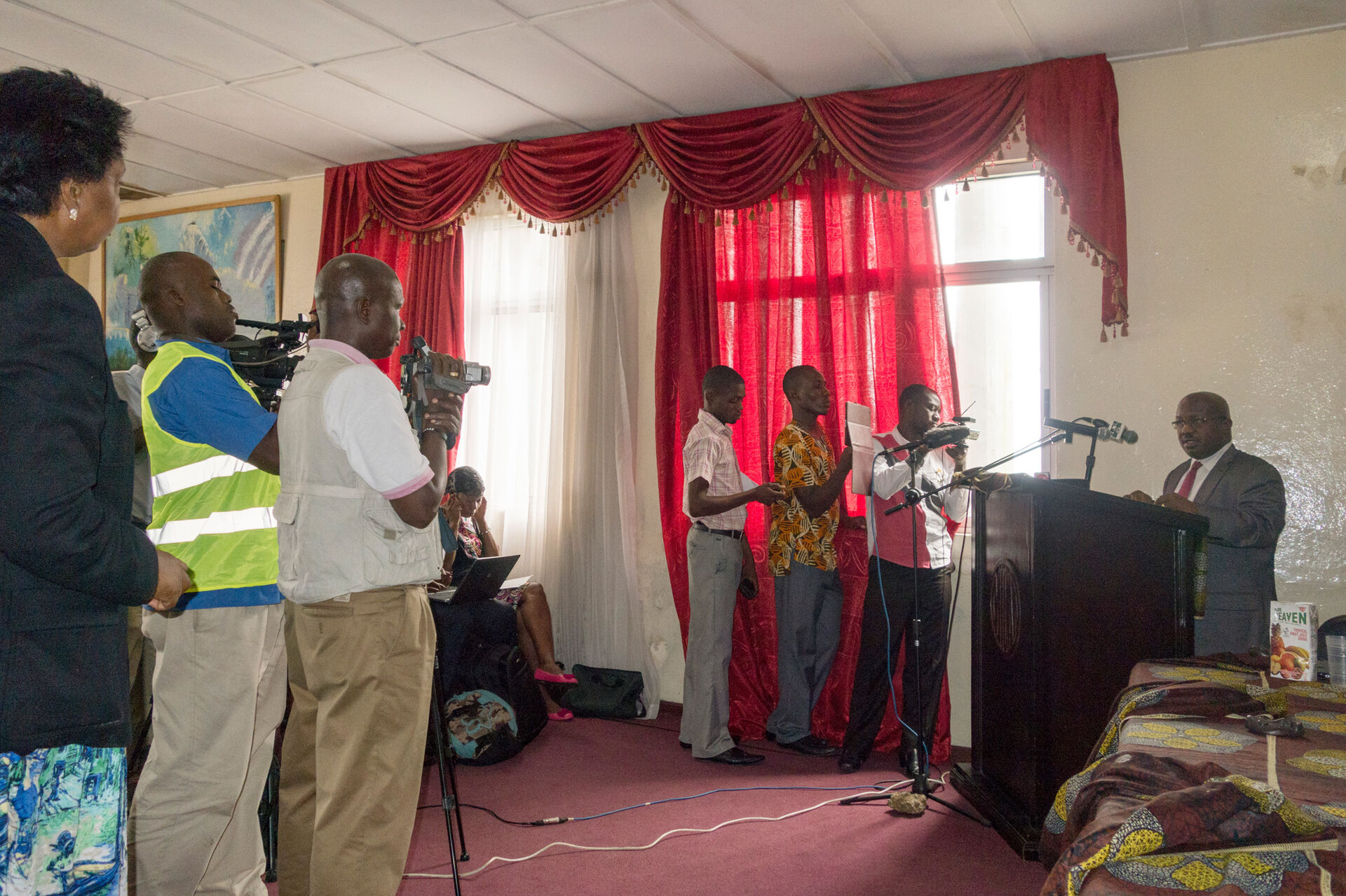 6 PJU Weekly government press conference Monrovia July 15 2014