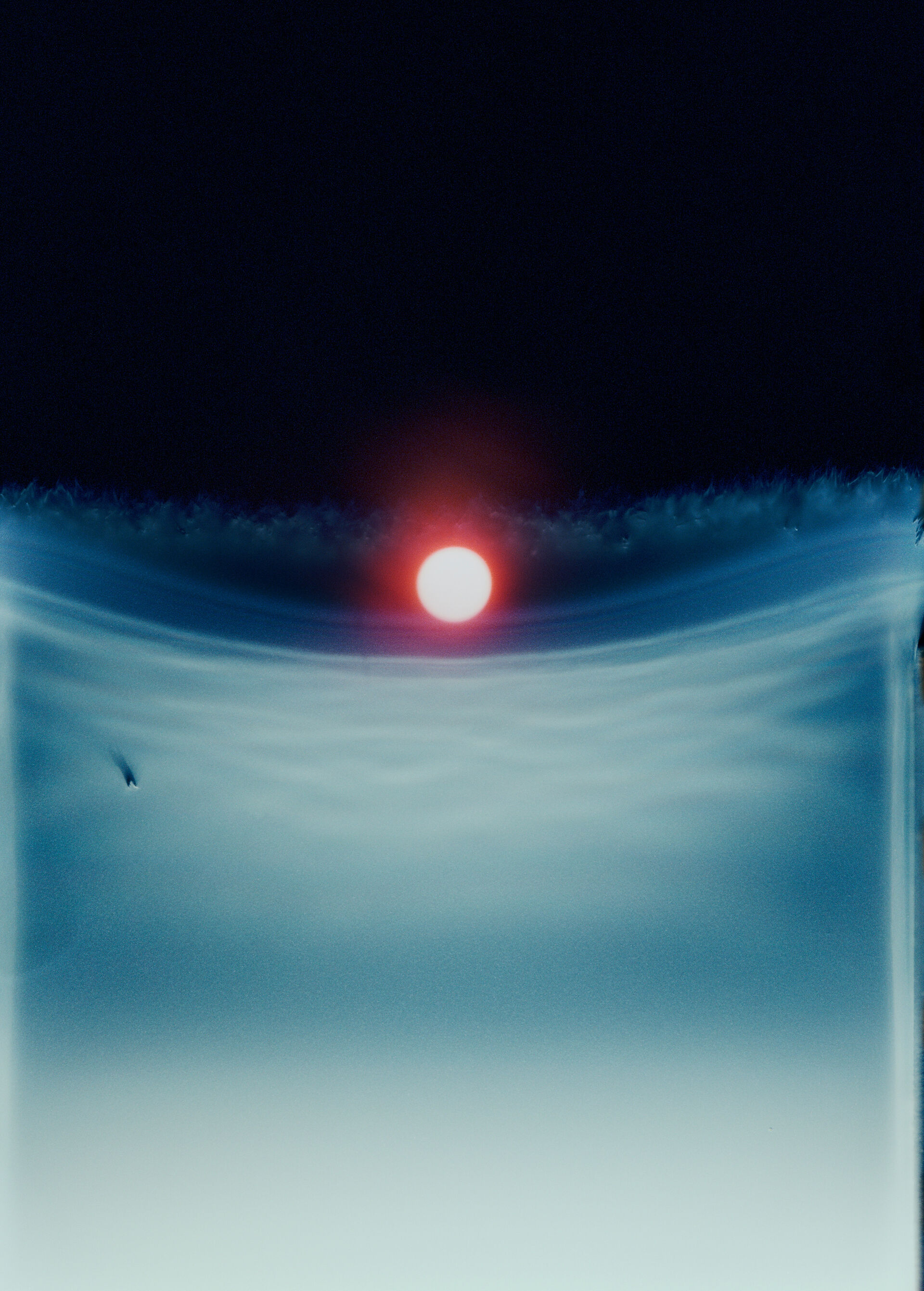 Atmospheric render blue 2017 68x95cm digital inkjet print mounted on dibond metal frame